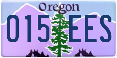 OR license plate 015EES