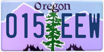 OR license plate 015EEW