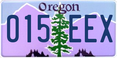 OR license plate 015EEX
