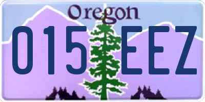 OR license plate 015EEZ
