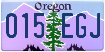 OR license plate 015EGJ