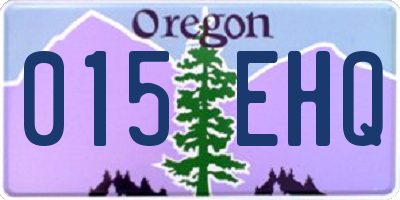 OR license plate 015EHQ
