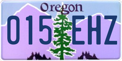 OR license plate 015EHZ