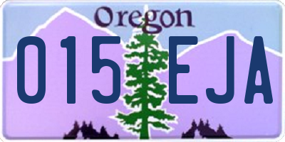 OR license plate 015EJA