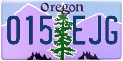 OR license plate 015EJG