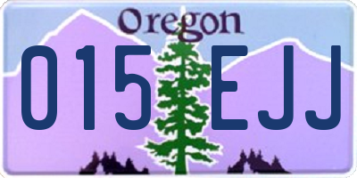 OR license plate 015EJJ