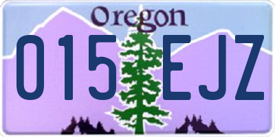 OR license plate 015EJZ