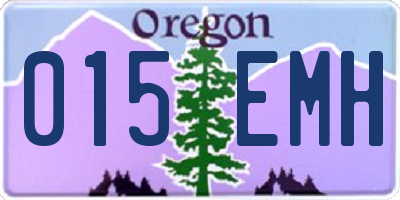 OR license plate 015EMH