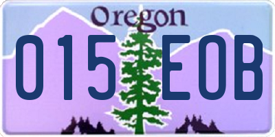 OR license plate 015EOB