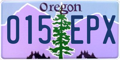 OR license plate 015EPX
