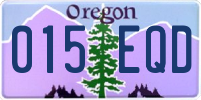 OR license plate 015EQD
