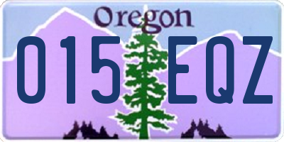 OR license plate 015EQZ