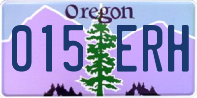 OR license plate 015ERH