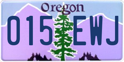 OR license plate 015EWJ