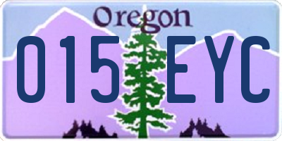 OR license plate 015EYC