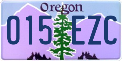 OR license plate 015EZC