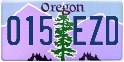 OR license plate 015EZD