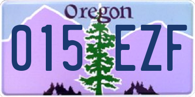 OR license plate 015EZF