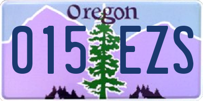OR license plate 015EZS