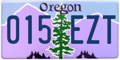 OR license plate 015EZT