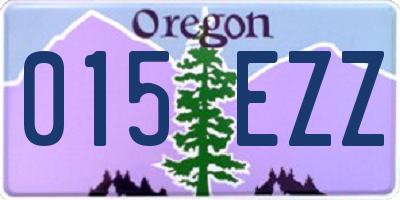OR license plate 015EZZ