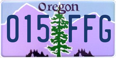 OR license plate 015FFG