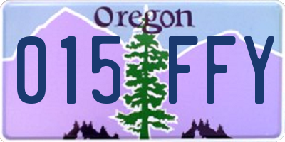OR license plate 015FFY