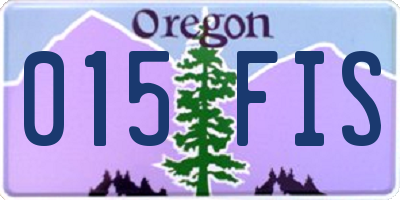 OR license plate 015FIS