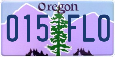 OR license plate 015FLO