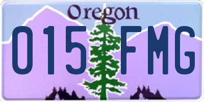 OR license plate 015FMG