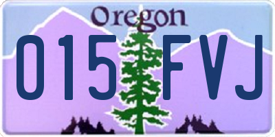 OR license plate 015FVJ