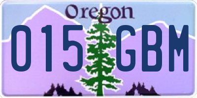 OR license plate 015GBM