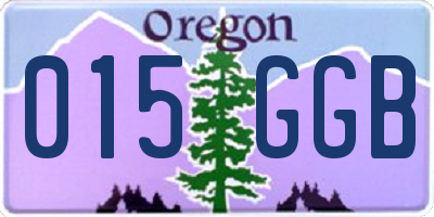 OR license plate 015GGB