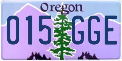 OR license plate 015GGE