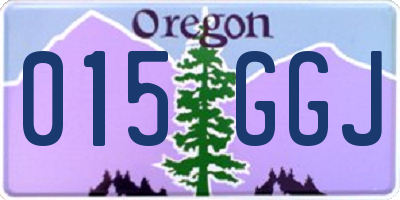 OR license plate 015GGJ