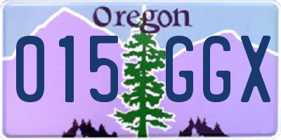 OR license plate 015GGX