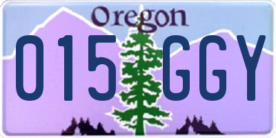OR license plate 015GGY
