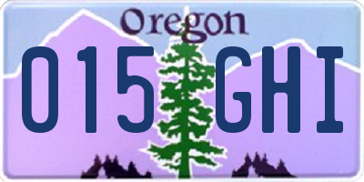 OR license plate 015GHI