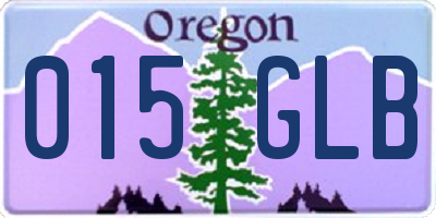 OR license plate 015GLB