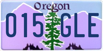 OR license plate 015GLE