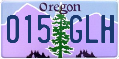 OR license plate 015GLH