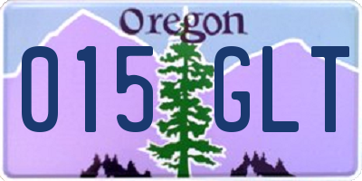 OR license plate 015GLT