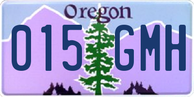 OR license plate 015GMH