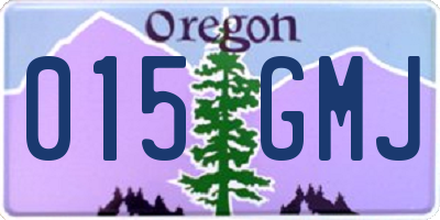 OR license plate 015GMJ