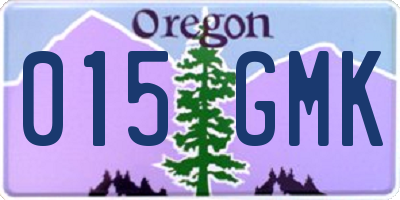 OR license plate 015GMK