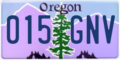 OR license plate 015GNV