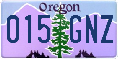 OR license plate 015GNZ