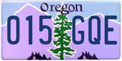 OR license plate 015GQE