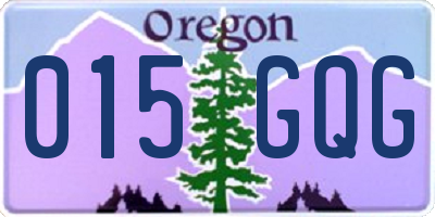 OR license plate 015GQG