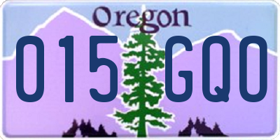 OR license plate 015GQO